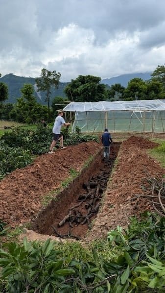 Various stages in the preparation of a seedbed